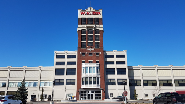 Wurlitzer Factory Building Front - March 2020